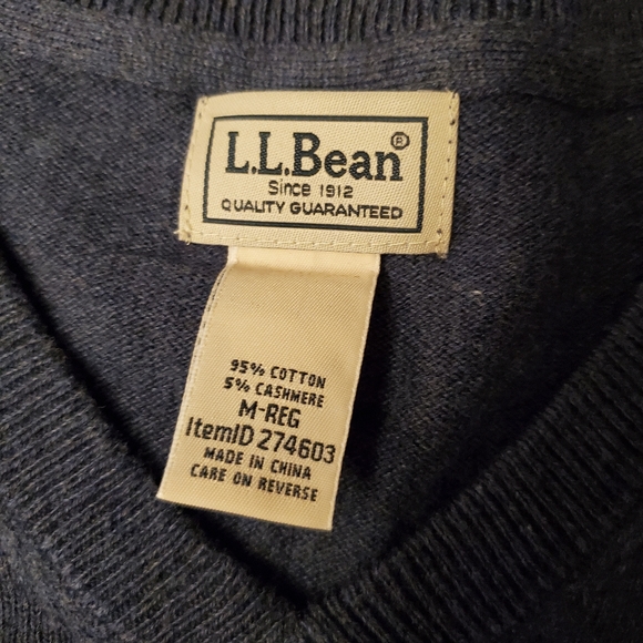 L.L Bean cotton cashmere blend sweater - Picture 5 of 6
